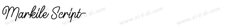 Markile Script字体转换 Markile Script字体转换